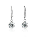 Top-quality Moissanite Luxury And Fashionable Light Luxury Jewelry Silver Stud Earrings S925 Silver Plated Platinum