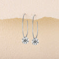 Top-quality Moissanite Luxury And Fashionable Light Luxury Jewelry Silver Stud Earrings S925 Silver Plated Platinum