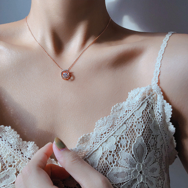 S925 Sterling Silver Beating Heart Necklace