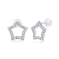 Tonight's Rising Star - Top-quality Moissanite Luxury Fashion Light Luxury Jewelry Silver Stud Earrings S925 Silver Plated Platinum