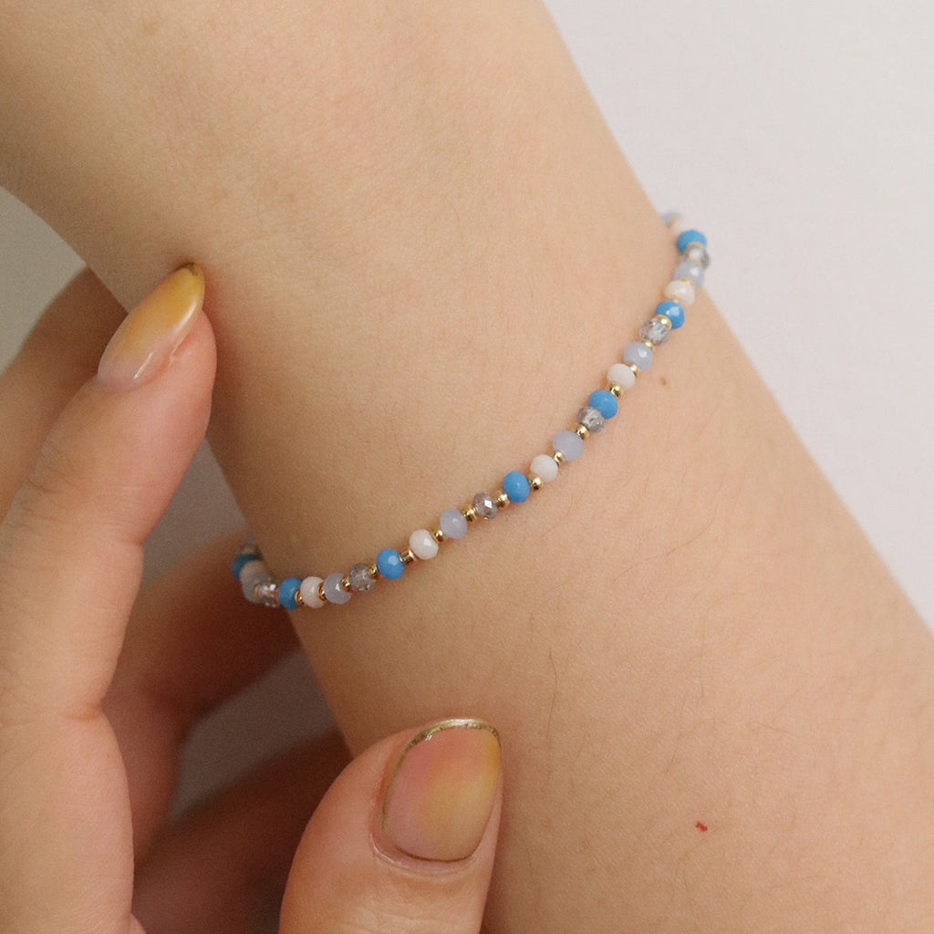 Gemstone stretchable bracelet-0