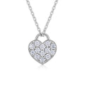 Set With Top-quality Moissanite, This Luxurious And Fashionable Light Luxury Trend Jewelry Necklace Pendant Is Made Of S925 Silver Electroplated With Platinum