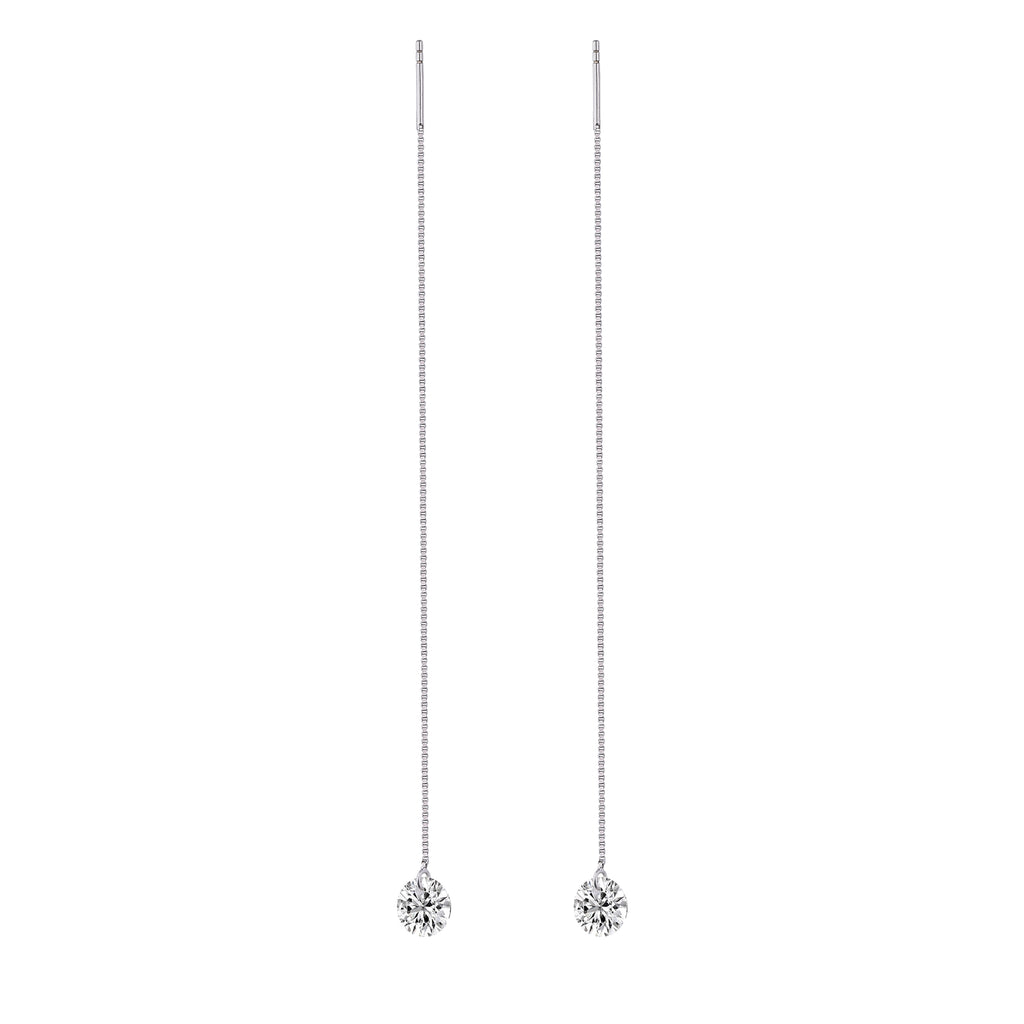 Top-quality Moissanite Luxury And Fashionable Light Luxury Jewelry Silver Stud Earrings S925 Silver Plated Platinum