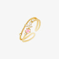 Pink butterfly ring-0