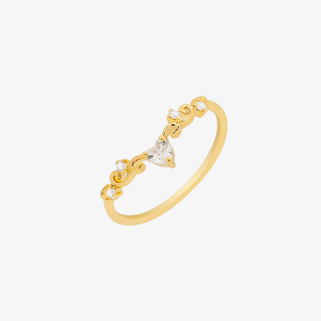 Elegant heart ring-0